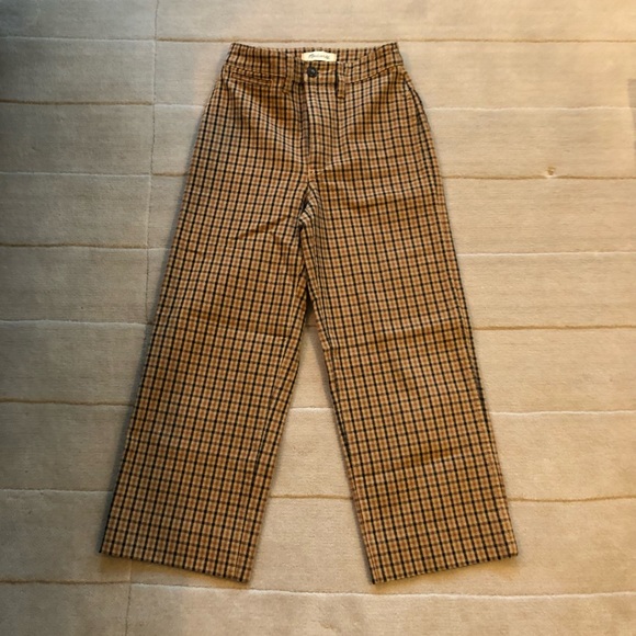 Madewell Pants - Madewell Slim Emmett Wide-Leg Crop Pants